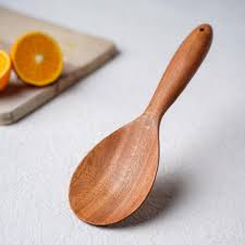 Wooden soup spoon
